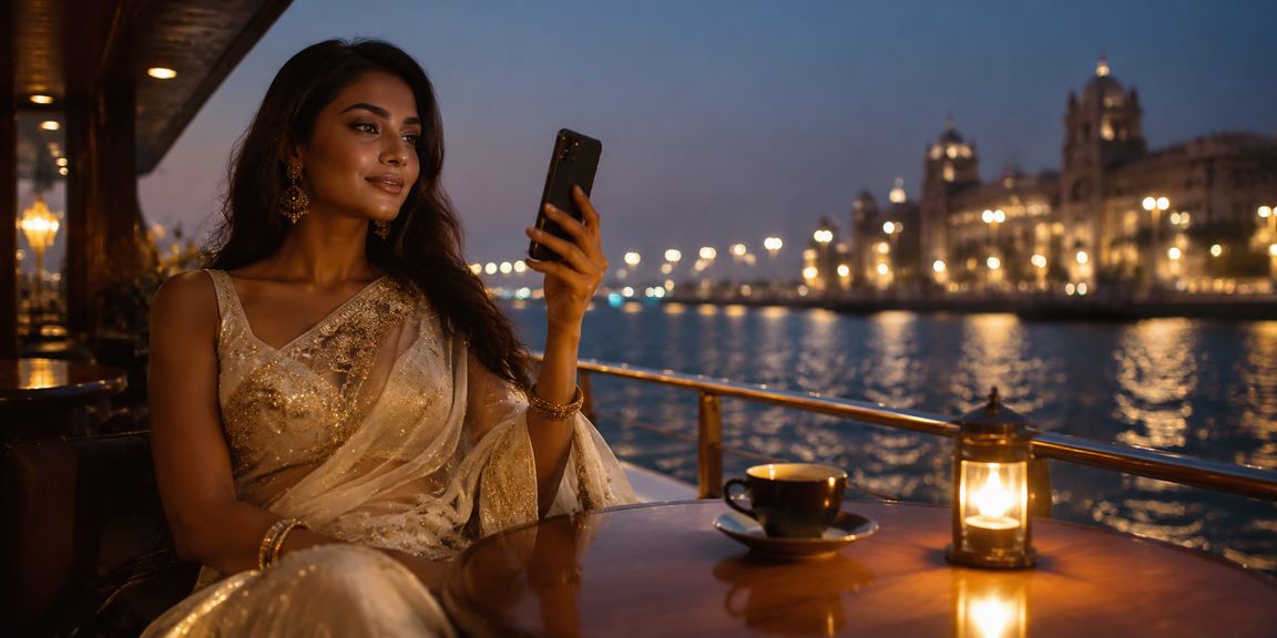 Indian player accessing casino games on mobile device